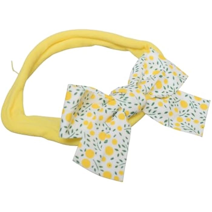 Daphne Bow Hair Tie For Girls - Yellow - Image 3